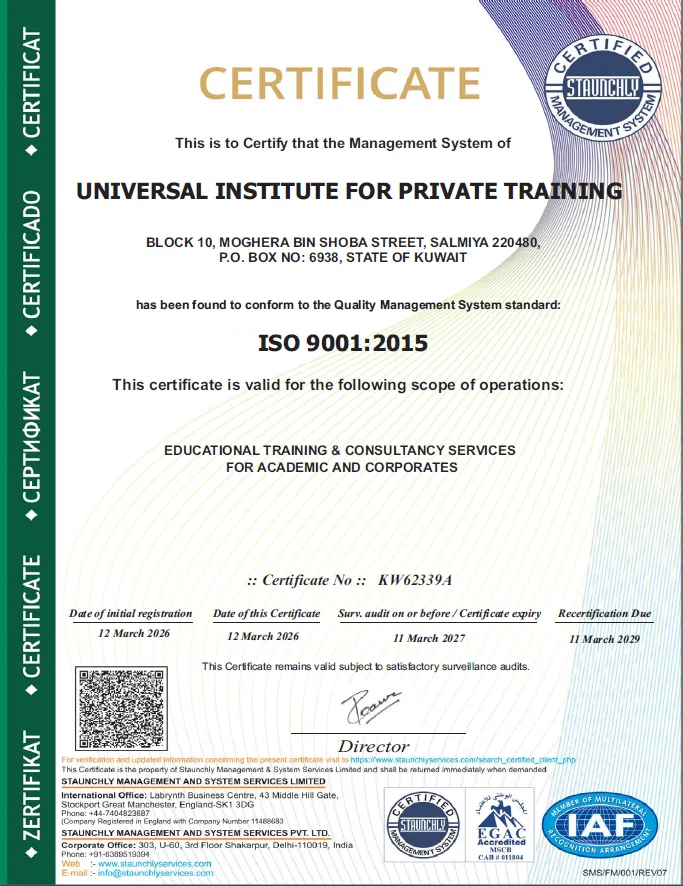 ISO 9001:2015 Certification