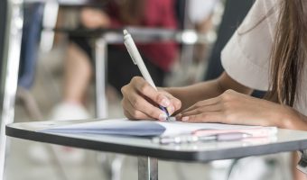 School,Student's,Taking,Exam,Writing,Answer,In,Classroom,For,Education